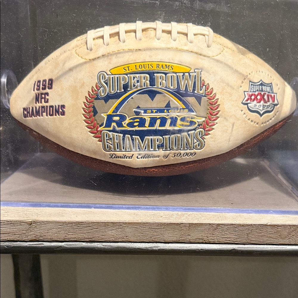NFL Super Bowl Champions Football - Cream and Blue